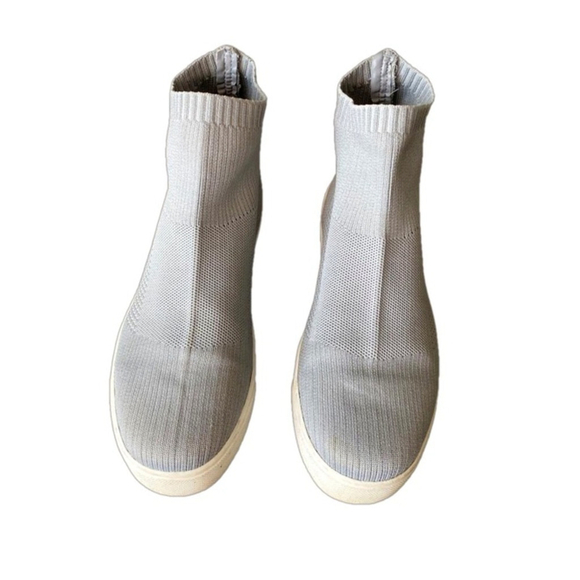 Soda Stretch Knit Slip On Stretch Sock Sneaker Runner Shoe Anke High Grey Size 9 - Picture 5 of 10